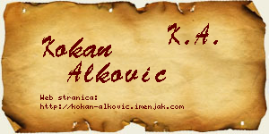 Kokan Alković vizit kartica